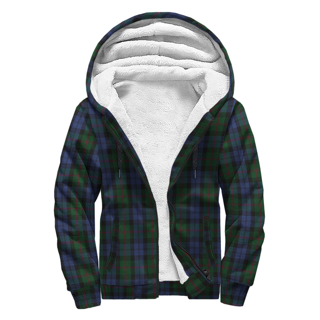 Baird Tartan Sherpa Hoodie with Family Crest - Tartanvibesclothing