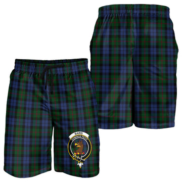 Baird Tartan Mens Shorts with Family Crest