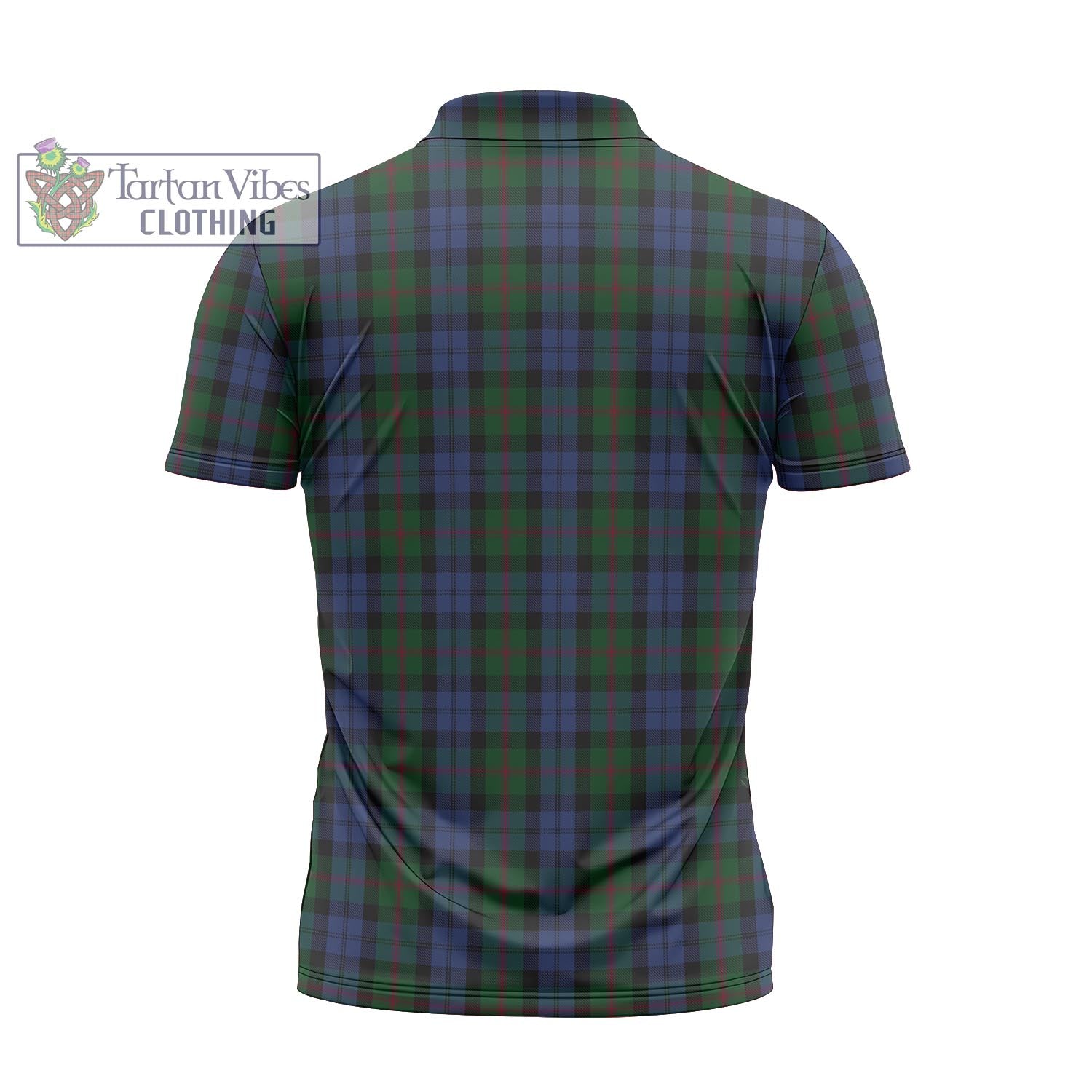 Tartan Vibes Clothing Baird Tartan Zipper Polo Shirt with Family Crest