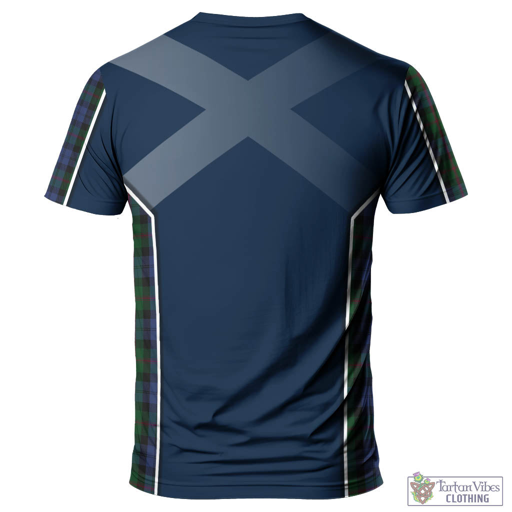 Tartan Vibes Clothing Baird Tartan T-Shirt with Family Crest and Scottish Thistle Vibes Sport Style