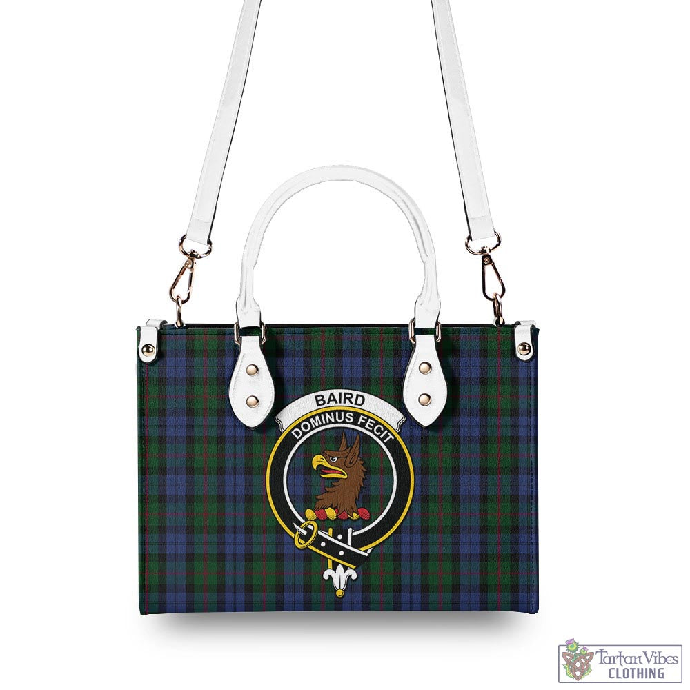 Tartan Vibes Clothing Baird Tartan Luxury Leather Handbags with Family Crest