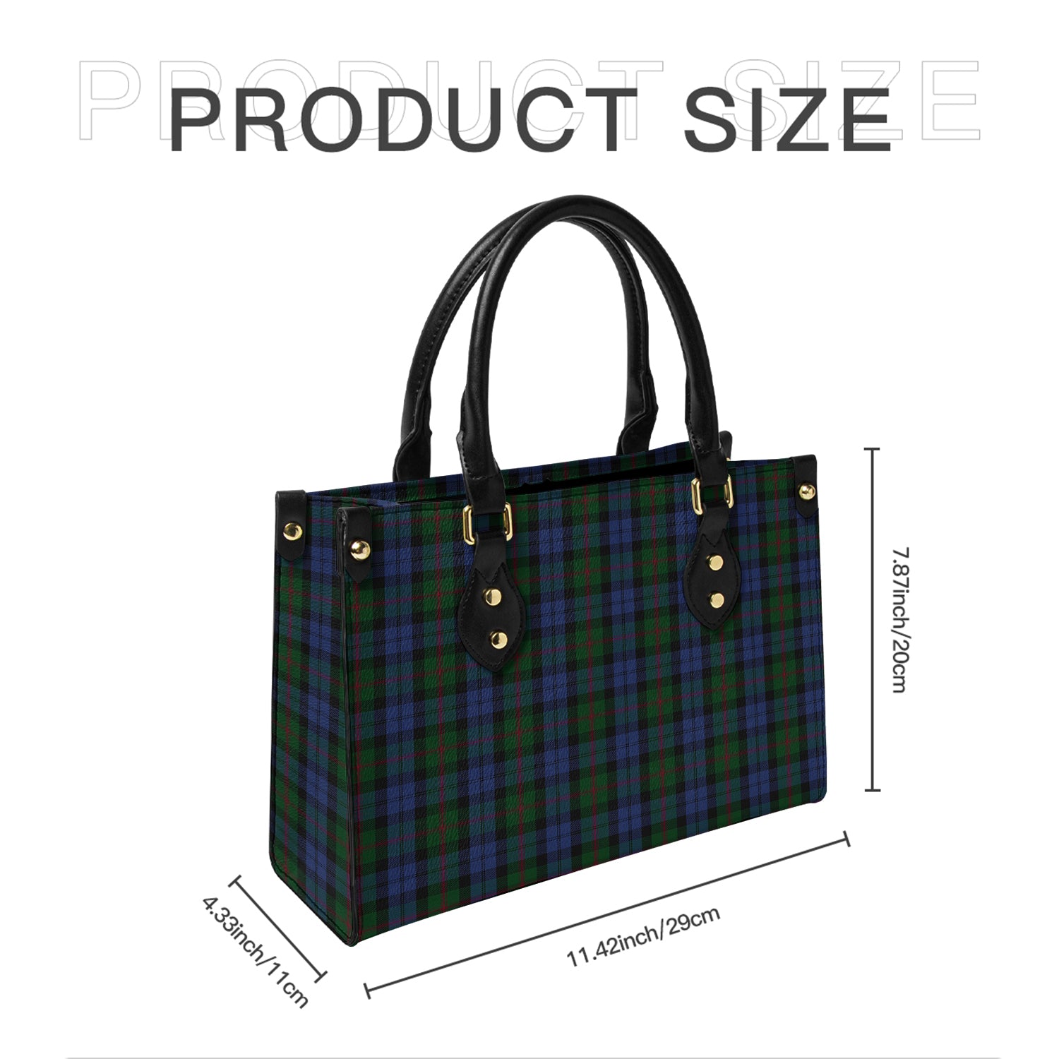 Baird Tartan Leather Bag - Tartanvibesclothing