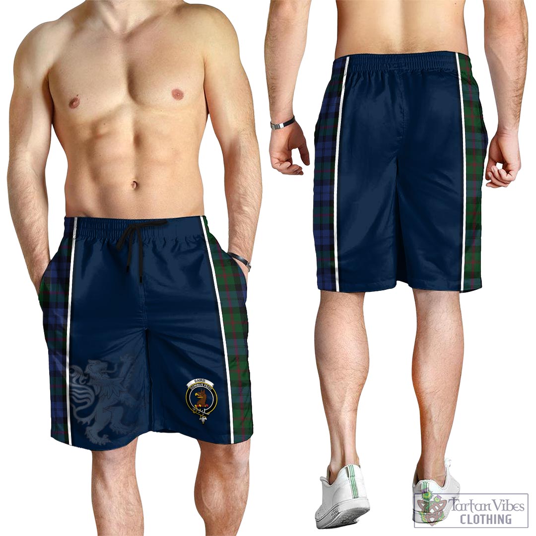 Tartan Vibes Clothing Baird Tartan Men's Shorts with Family Crest and Lion Rampant Vibes Sport Style