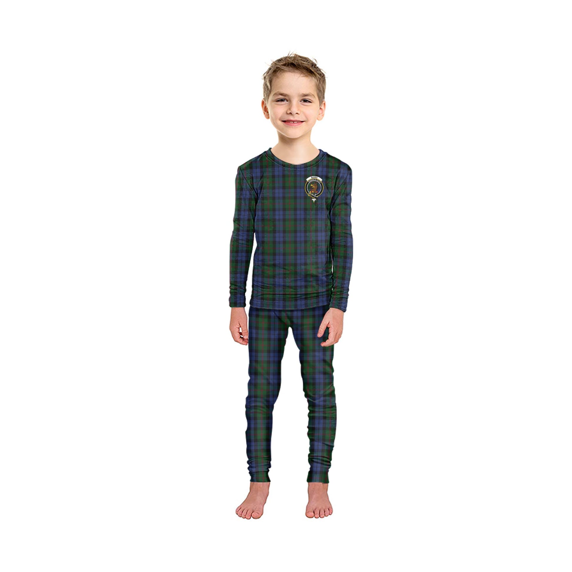 Baird Tartan Pajamas Family Set with Family Crest - Tartan Vibes Clothing