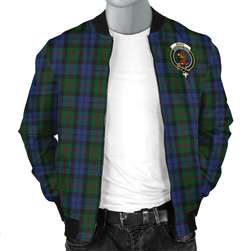 Baird Tartan Bomber Jacket with Family Crest - Tartanvibesclothing