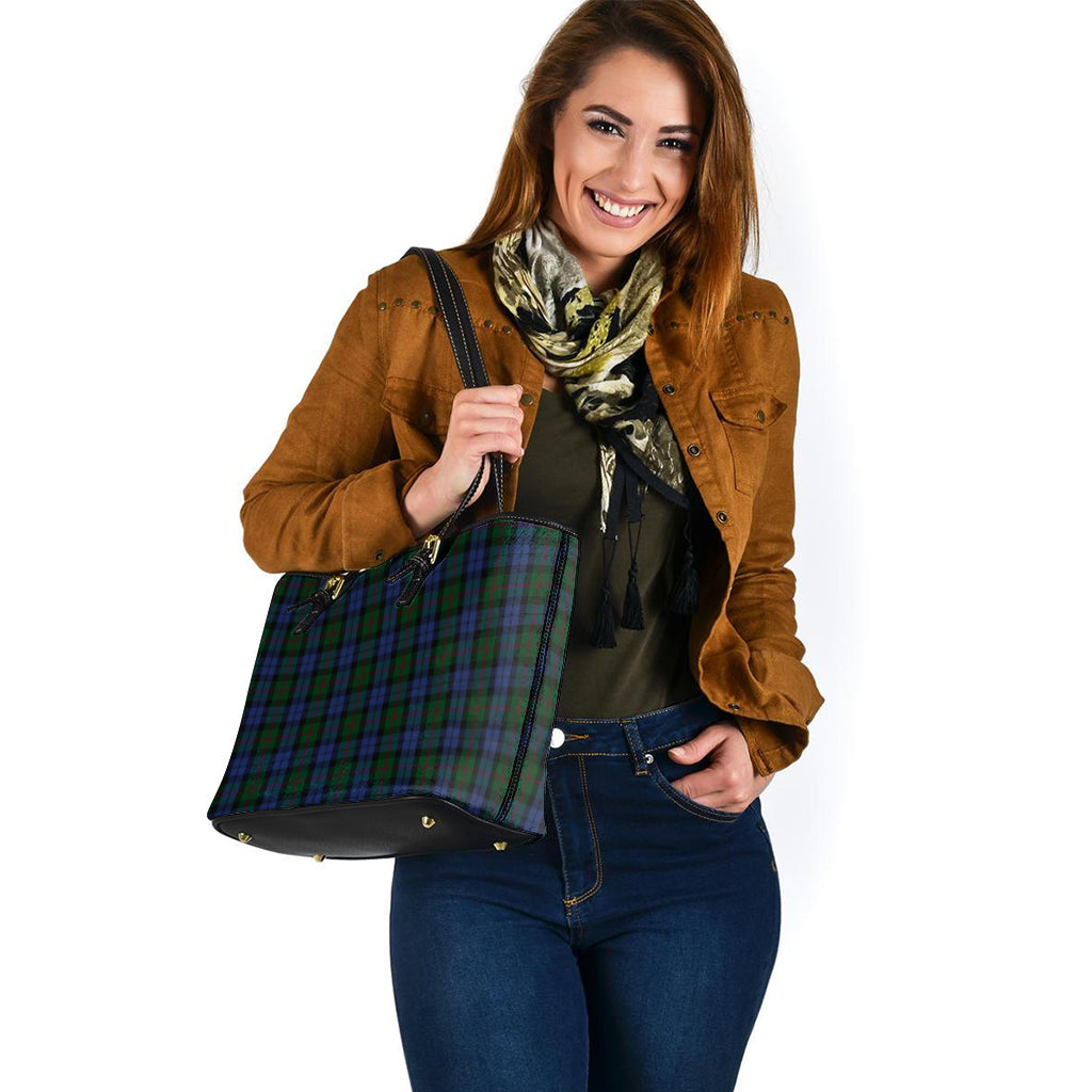 Baird Tartan Leather Tote Bag - Tartanvibesclothing