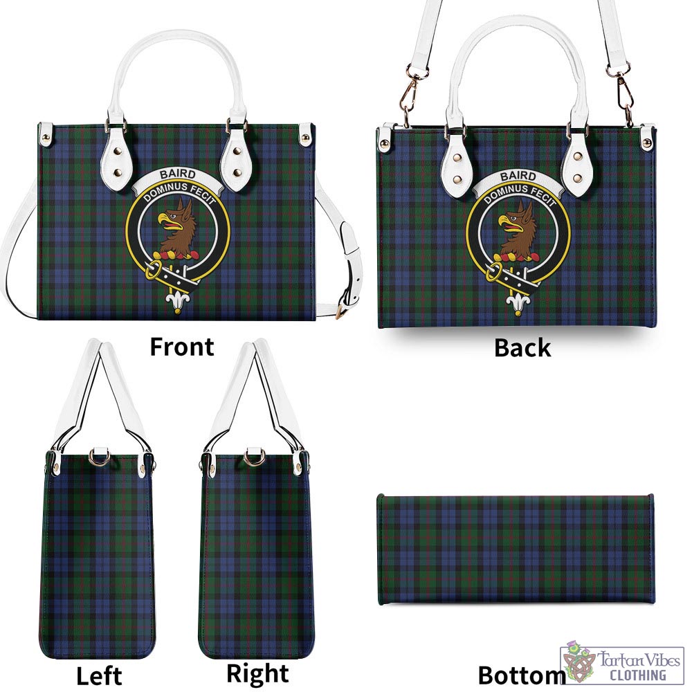 Tartan Vibes Clothing Baird Tartan Luxury Leather Handbags with Family Crest