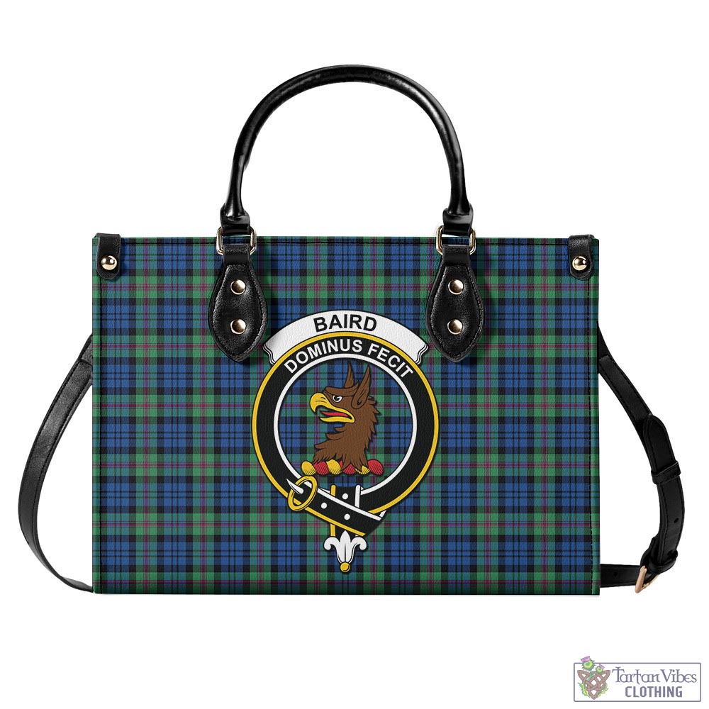 Tartan Vibes Clothing Baird Ancient Tartan Luxury Leather Handbags with Family Crest