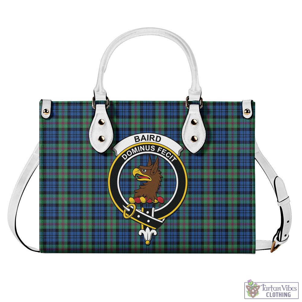 Tartan Vibes Clothing Baird Ancient Tartan Luxury Leather Handbags with Family Crest