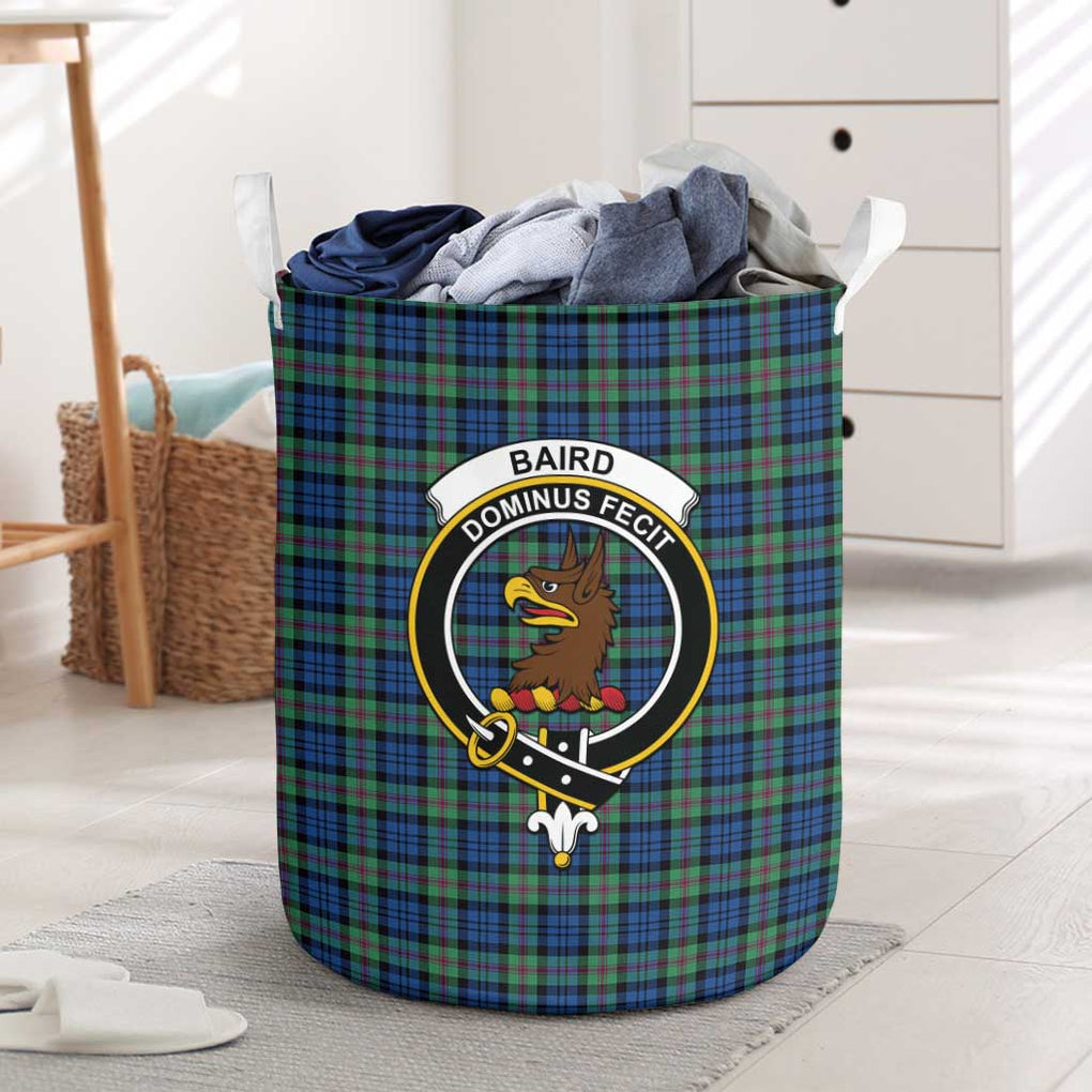 Baird Ancient Tartan Laundry Basket with Family Crest One Size - Tartanvibesclothing Shop