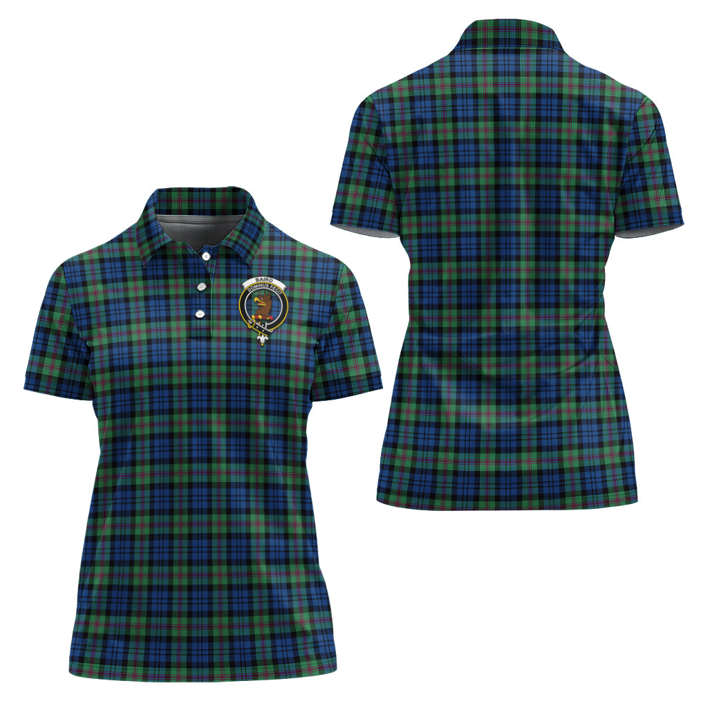 Baird Ancient Tartan Polo Shirt with Family Crest For Women Women - Tartan Vibes Clothing