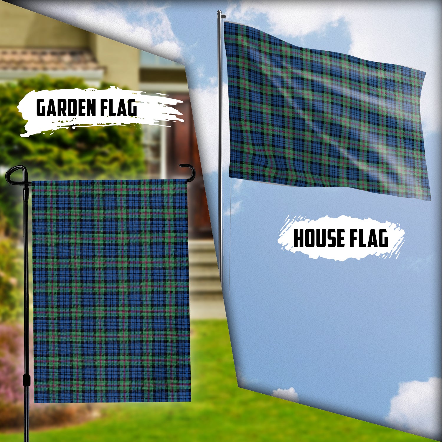 Baird Ancient Tartan Flag Garden Flag (Vertical) - Tartanvibesclothing