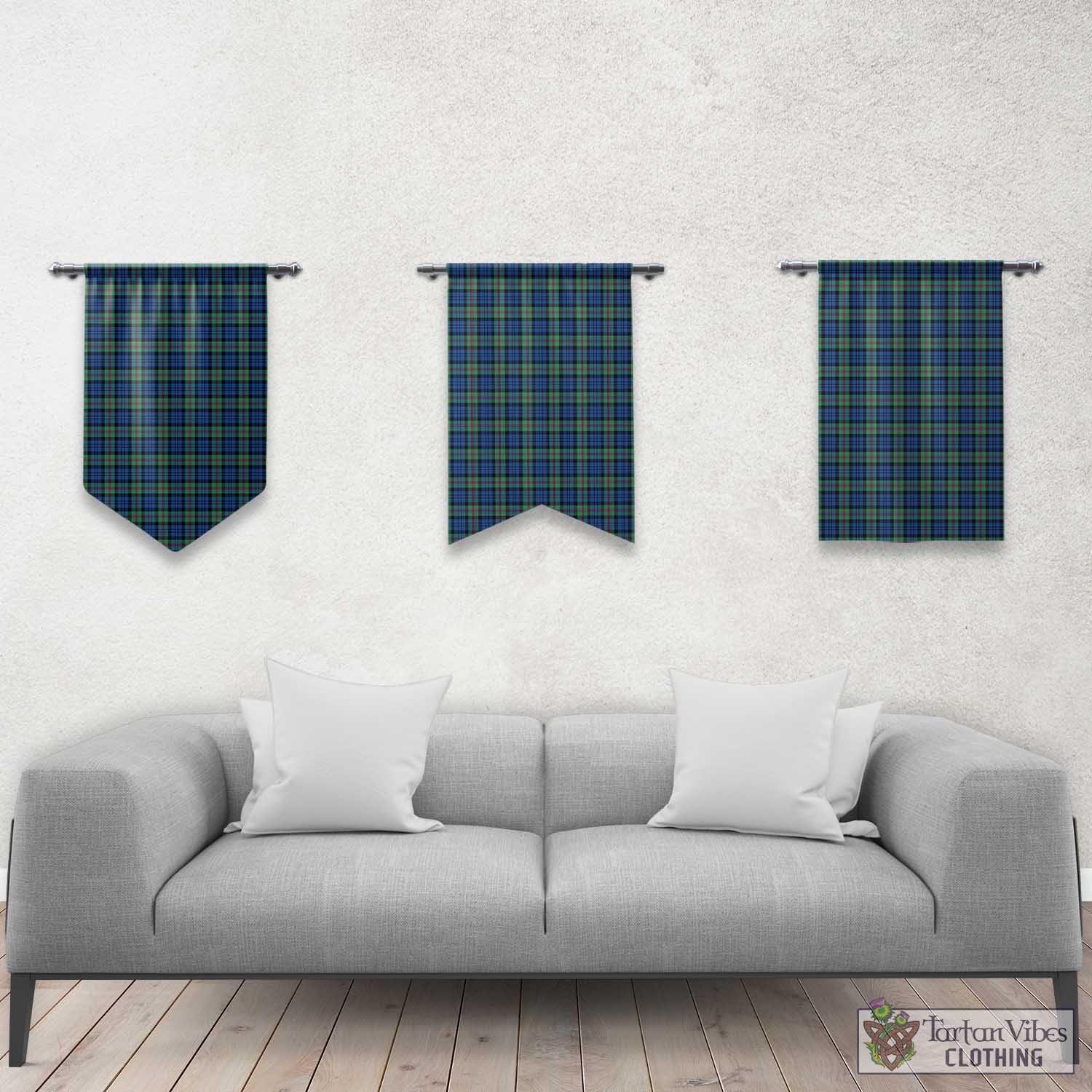 Tartan Vibes Clothing Baird Ancient Tartan Gonfalon, Tartan Banner