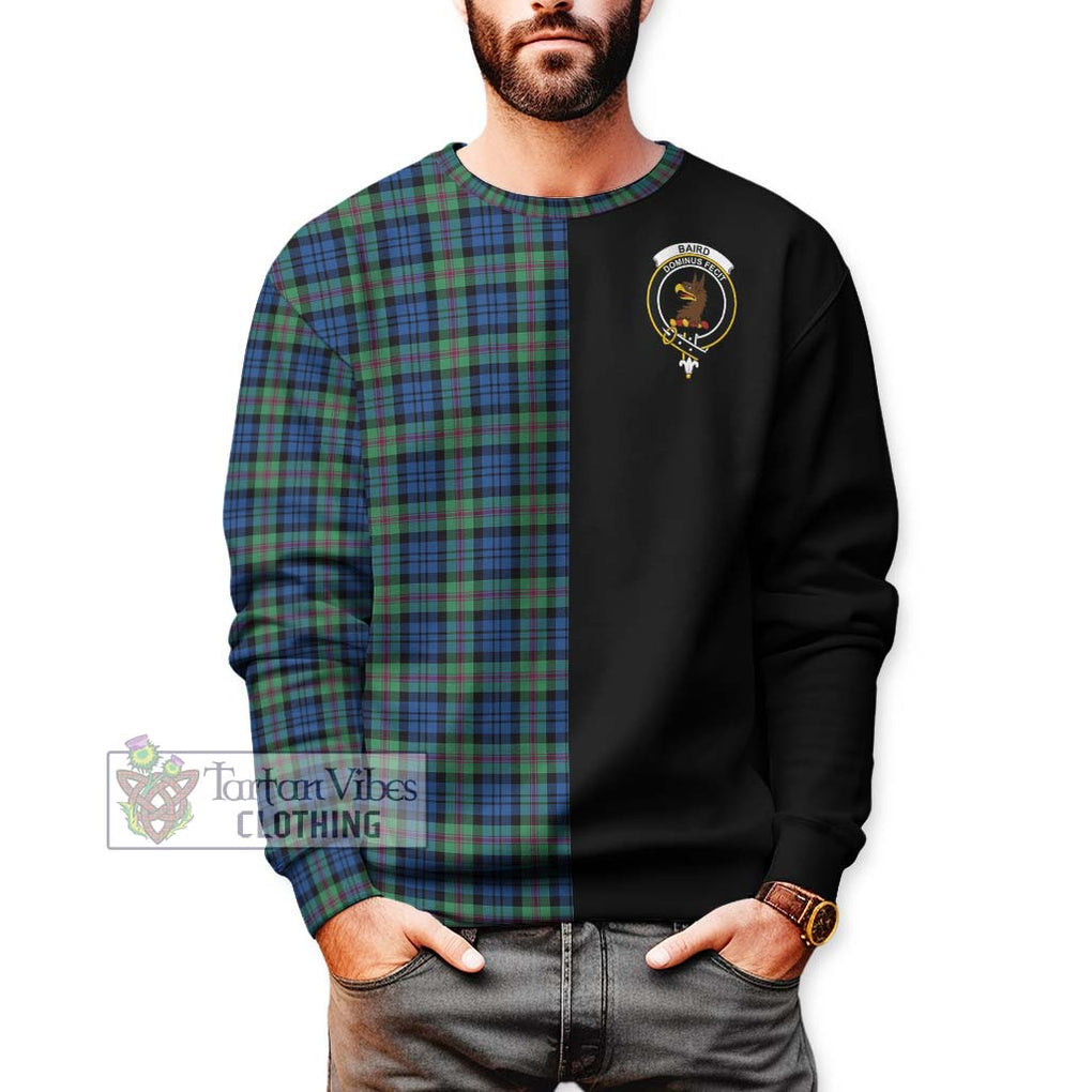 Baird Ancient Tartan Sweatshirt with Family Crest and Half Of Me Style Unisex - Tartanvibesclothing Shop