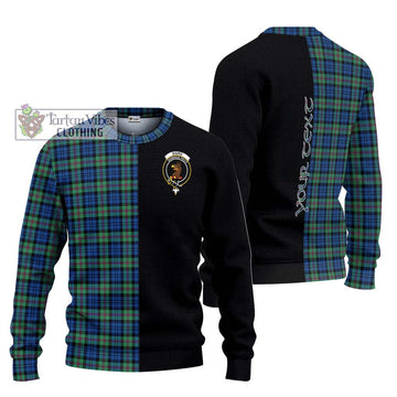 Baird Ancient Tartan Ugly Sweater with Family Crest and Half Of Me Style