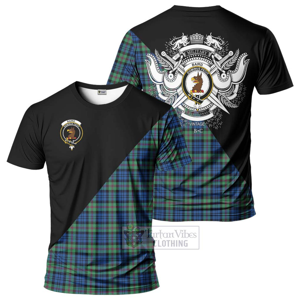 Baird Ancient Tartan T-Shirt with Family Crest and Military Logo Style Kid's Shirt - Tartanvibesclothing Shop