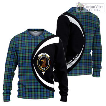 Baird Ancient Tartan Ugly Sweater with Family Crest Circle Style