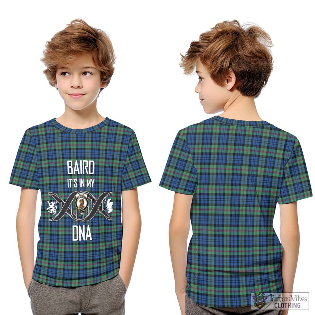 Baird Ancient Tartan Kid T-Shirt with Family Crest DNA In Me Style Youth XL Size14 - Tartanvibesclothing Shop