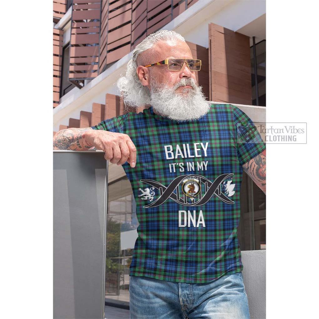 Tartan Vibes Clothing Baird Ancient Tartan Cotton T-shirt with Family Crest DNA In Me Style