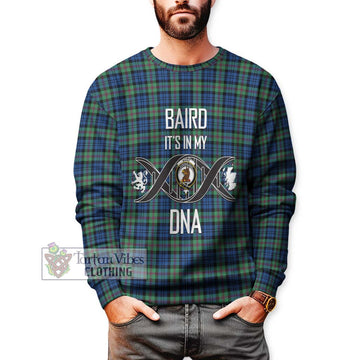 Baird Ancient Tartan Sweatshirt with Family Crest DNA In Me Style