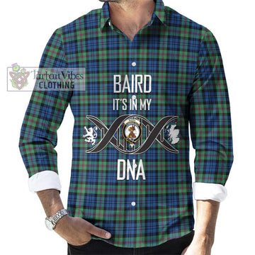 Baird Ancient Tartan Long Sleeve Button Shirt with Family Crest DNA In Me Style