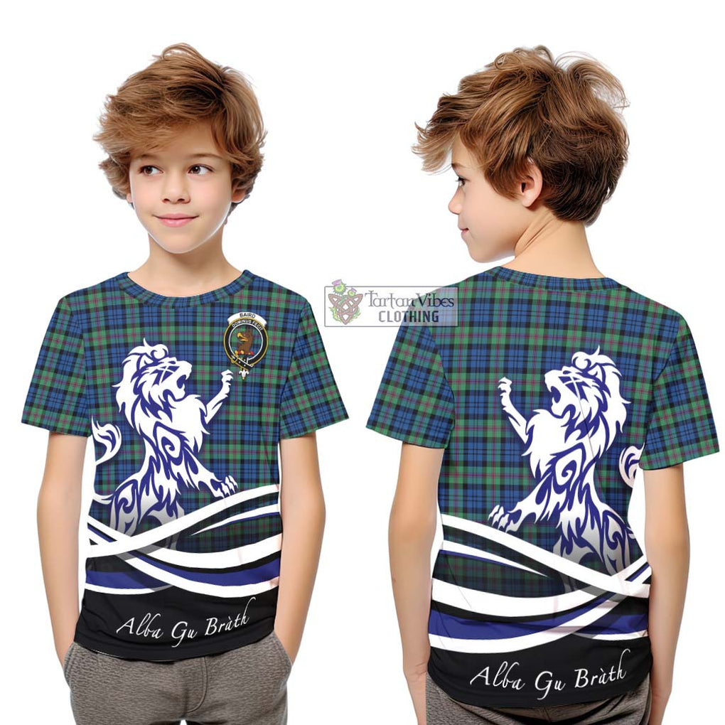 Baird Ancient Tartan Kid T-Shirt with Alba Gu Brath Regal Lion Emblem Youth XL Size14 - Tartanvibesclothing Shop