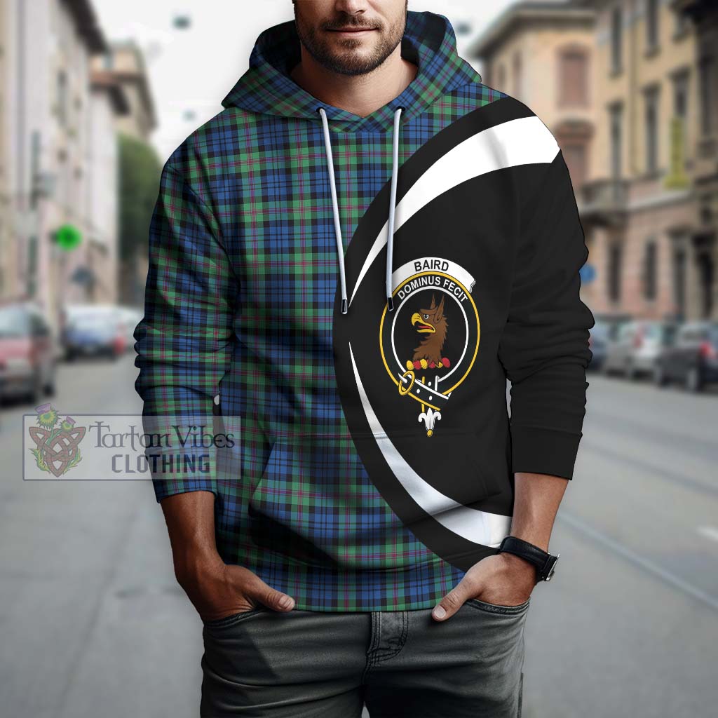 Tartan Vibes Clothing Baird Ancient Tartan Hoodie with Family Crest Circle Style