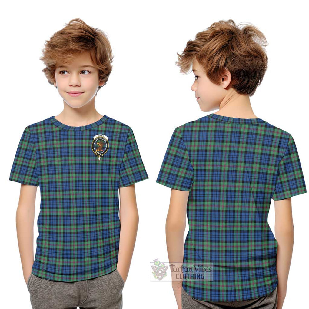 Baird Ancient Tartan Kid T-Shirt with Family Crest Youth XL Size14 - Tartanvibesclothing Shop