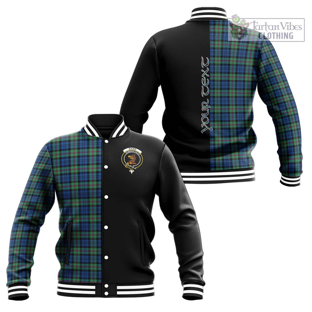 Baird Ancient Tartan Baseball Jacket with Family Crest and Half Of Me Style Unisex - Tartanvibesclothing Shop