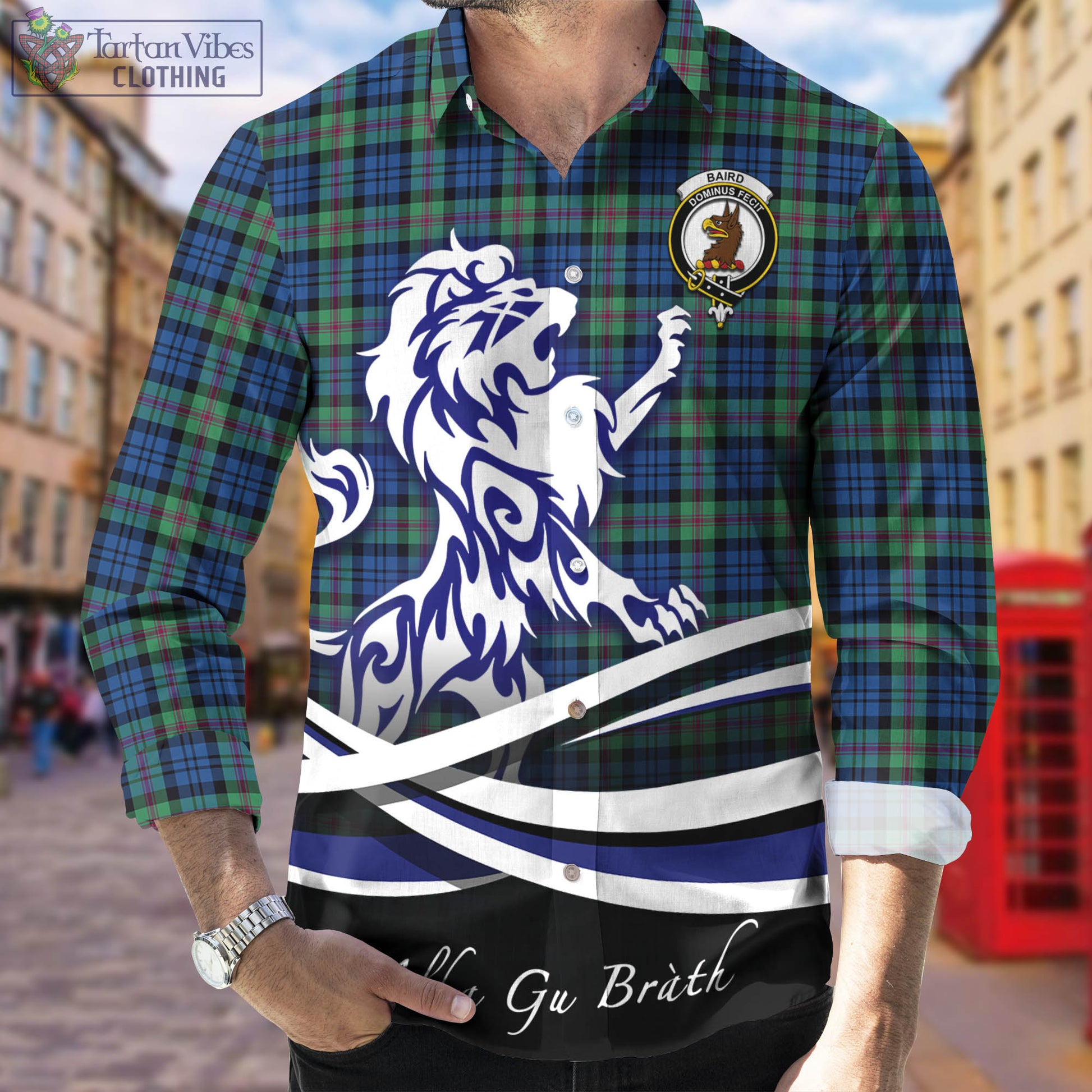 baird-ancient-tartan-long-sleeve-button-up-shirt-with-alba-gu-brath-regal-lion-emblem