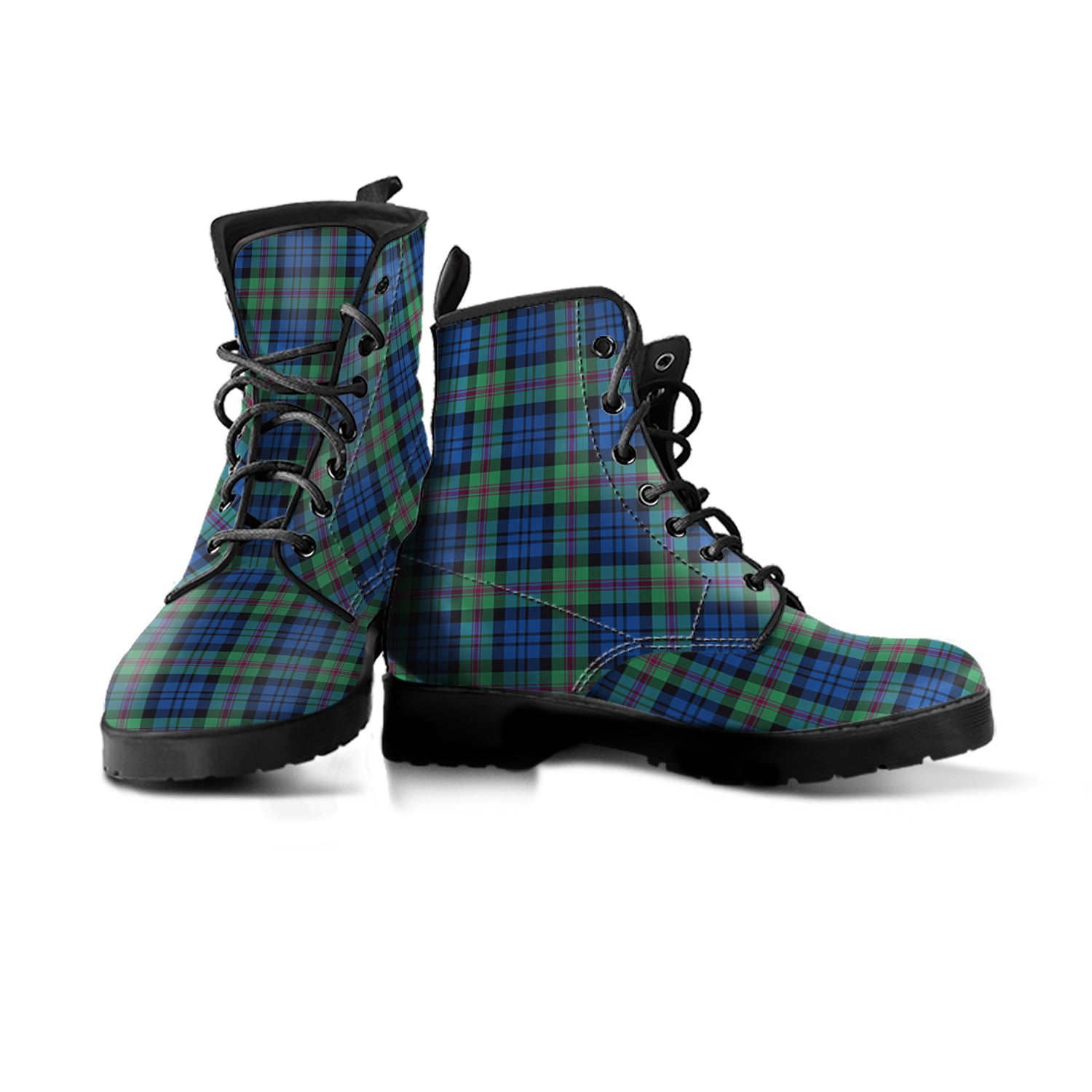 Baird Ancient Tartan Leather Boots - Tartanvibesclothing