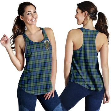 Baird Ancient Tartan Women Racerback Tanks with Family Crest