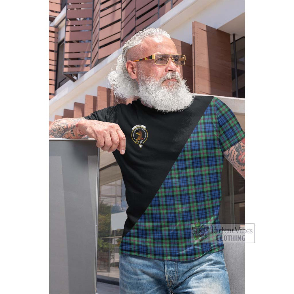 Tartan Vibes Clothing Baird Ancient Tartan Cotton T-shirt with Family Crest and Military Logo Style