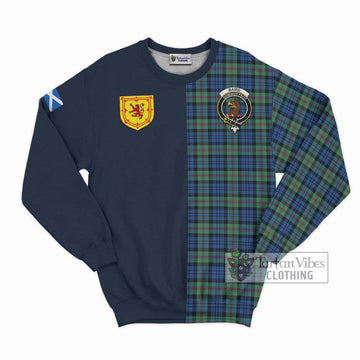 Baird Ancient Tartan Sweatshirt Alba with Scottish Lion Royal Arm Half Style