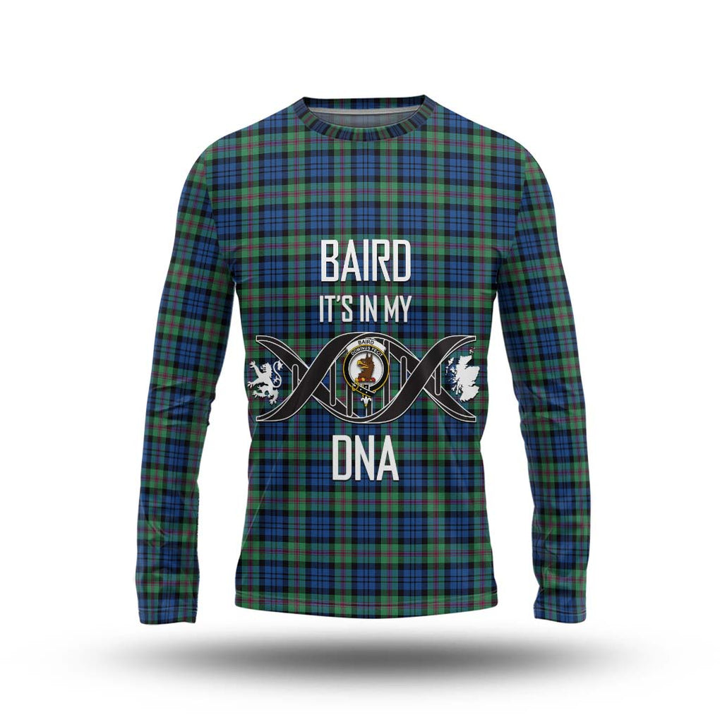 Baird Ancient Tartan Long Sleeve T-Shirt with Family Crest DNA In Me Style Unisex - Tartanvibesclothing Shop