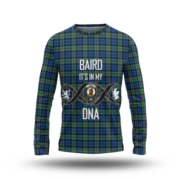 Baird Ancient Tartan Long Sleeve T-Shirt with Family Crest DNA In Me Style