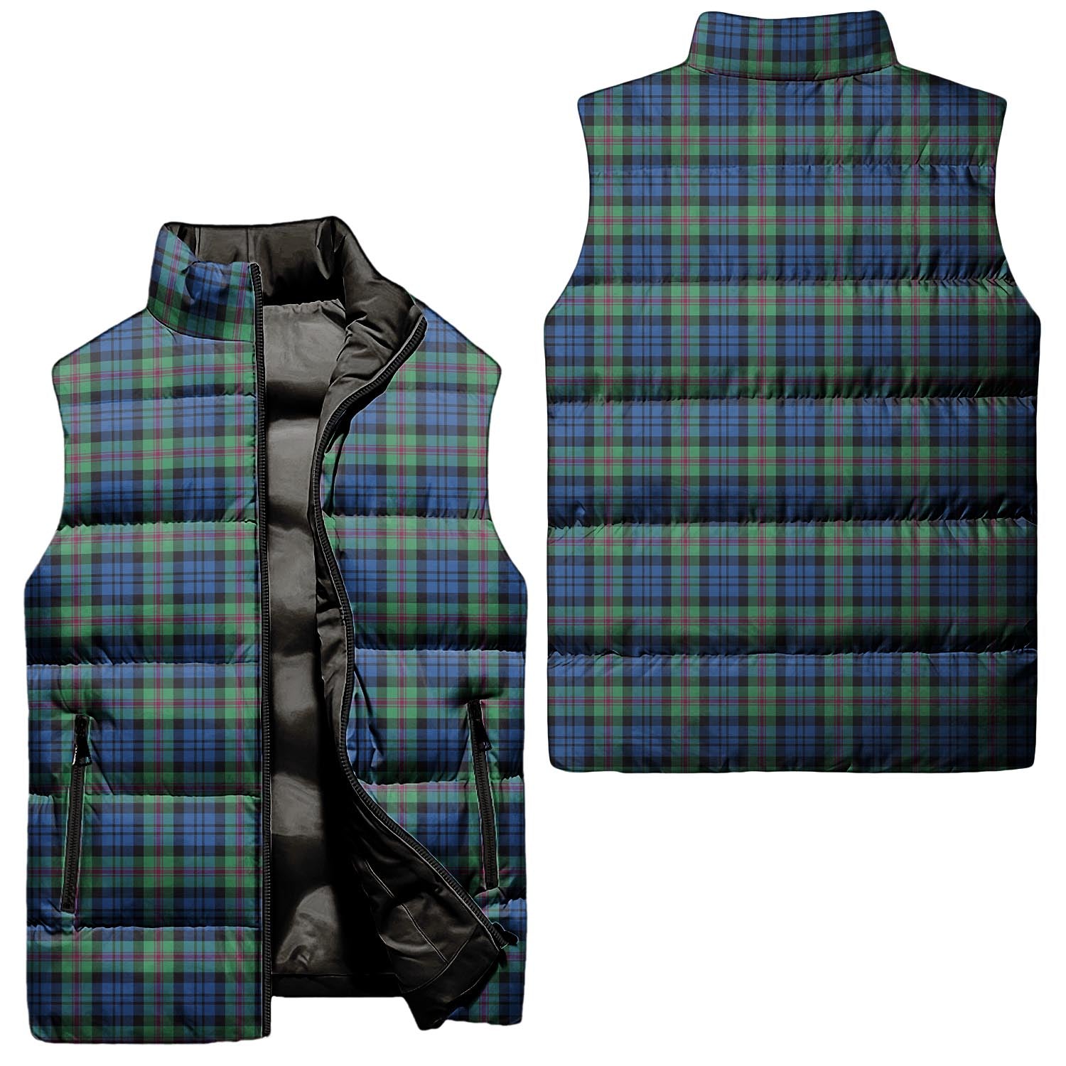 Baird Ancient Tartan Sleeveless Puffer Jacket Unisex - Tartanvibesclothing