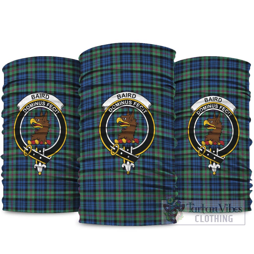 Baird Ancient Tartan Neck Gaiters, Tartan Bandanas, Tartan Head Band with Family Crest