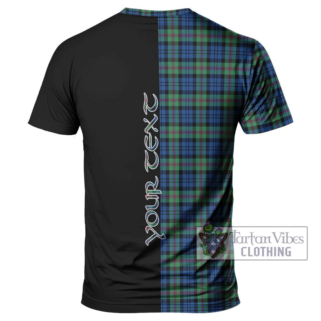 Baird Ancient Tartan T-Shirt with Family Crest and Half Of Me Style - Tartanvibesclothing Shop