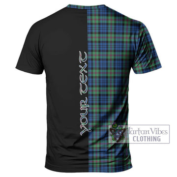 Baird Ancient Tartan T-Shirt with Family Crest and Half Of Me Style