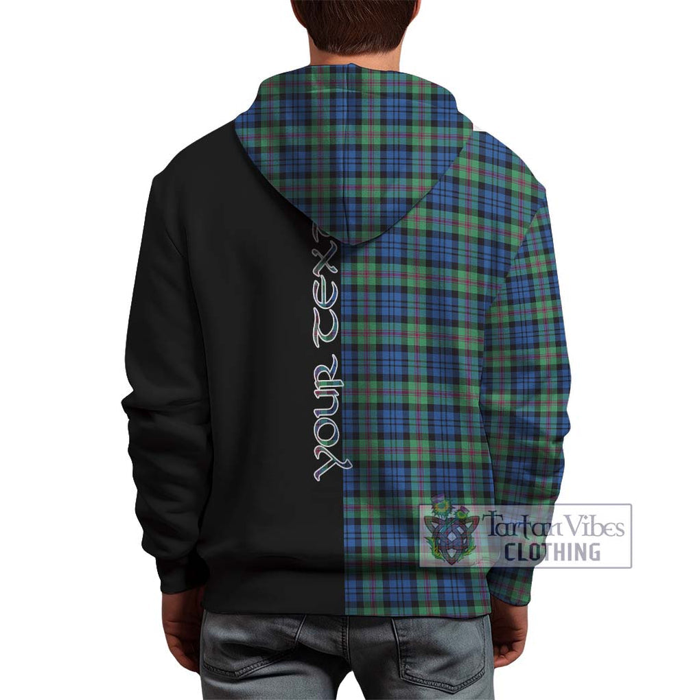 Baird Ancient Tartan Hoodie with Family Crest and Half Of Me Style - Tartanvibesclothing Shop