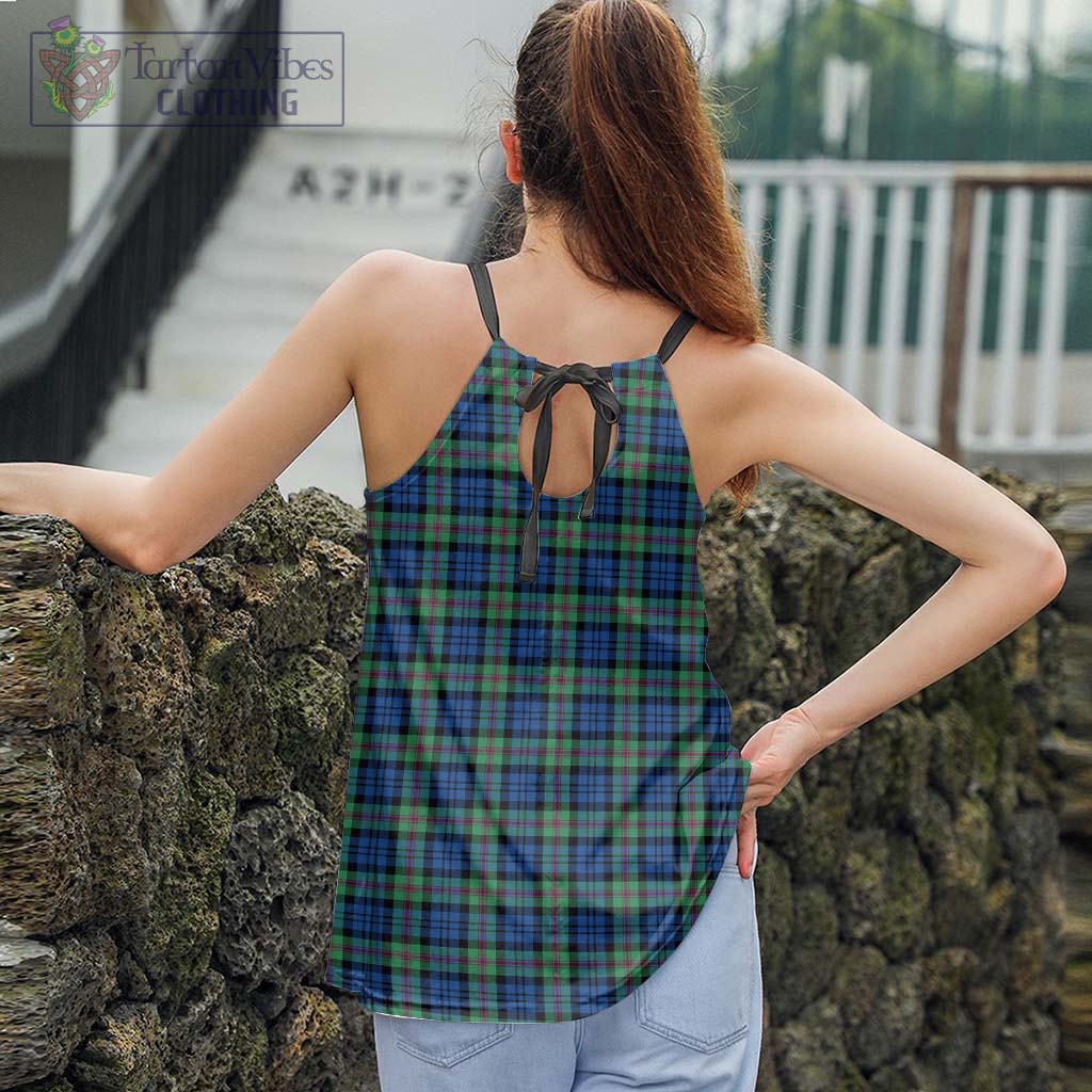 Tartan Vibes Clothing Baird Ancient Tartan Loose Halter Neck Camisole