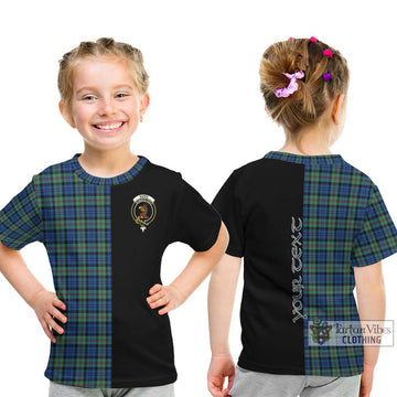 Baird Ancient Tartan Kid T-Shirt with Family Crest and Half Of Me Style