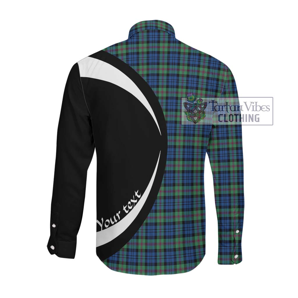 Tartan Vibes Clothing Baird Ancient Tartan Long Sleeve Button Up with Family Crest Circle Style