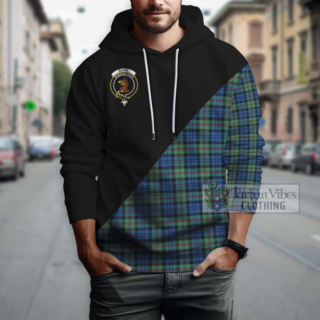 Baird Ancient Tartan Hoodie with Family Crest and Military Logo Style - Tartanvibesclothing Shop