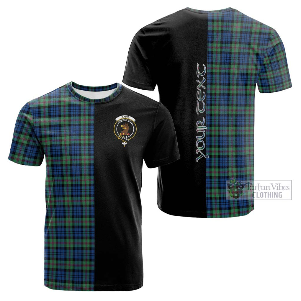 Tartan Vibes Clothing Baird Ancient Tartan Cotton T-shirt with Family Crest and Half Of Me Style