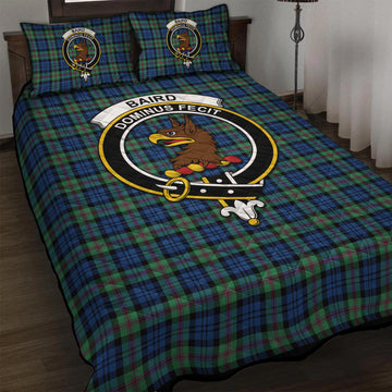 Baird Ancient Tartan Quilt Bed Set with Family Crest