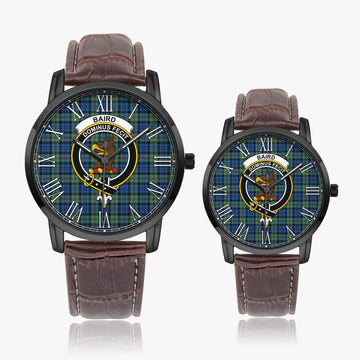 Baird Ancient Tartan Family Crest Leather Strap Quartz Watch