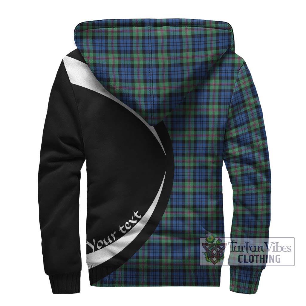 Baird Ancient Tartan Sherpa Hoodie with Family Crest Circle Style - Tartan Vibes Clothing