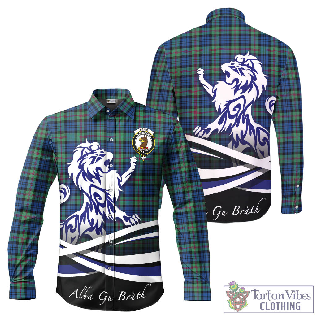 baird-ancient-tartan-long-sleeve-button-up-shirt-with-alba-gu-brath-regal-lion-emblem